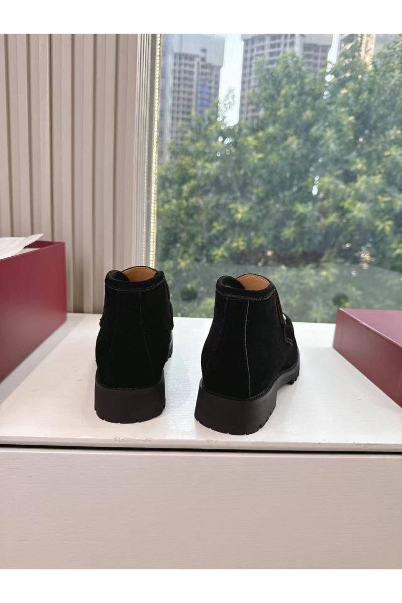 Gucci Женские замшевые лоферы premium - Black