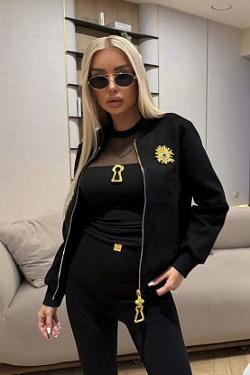 Женский бомбер premium - Black