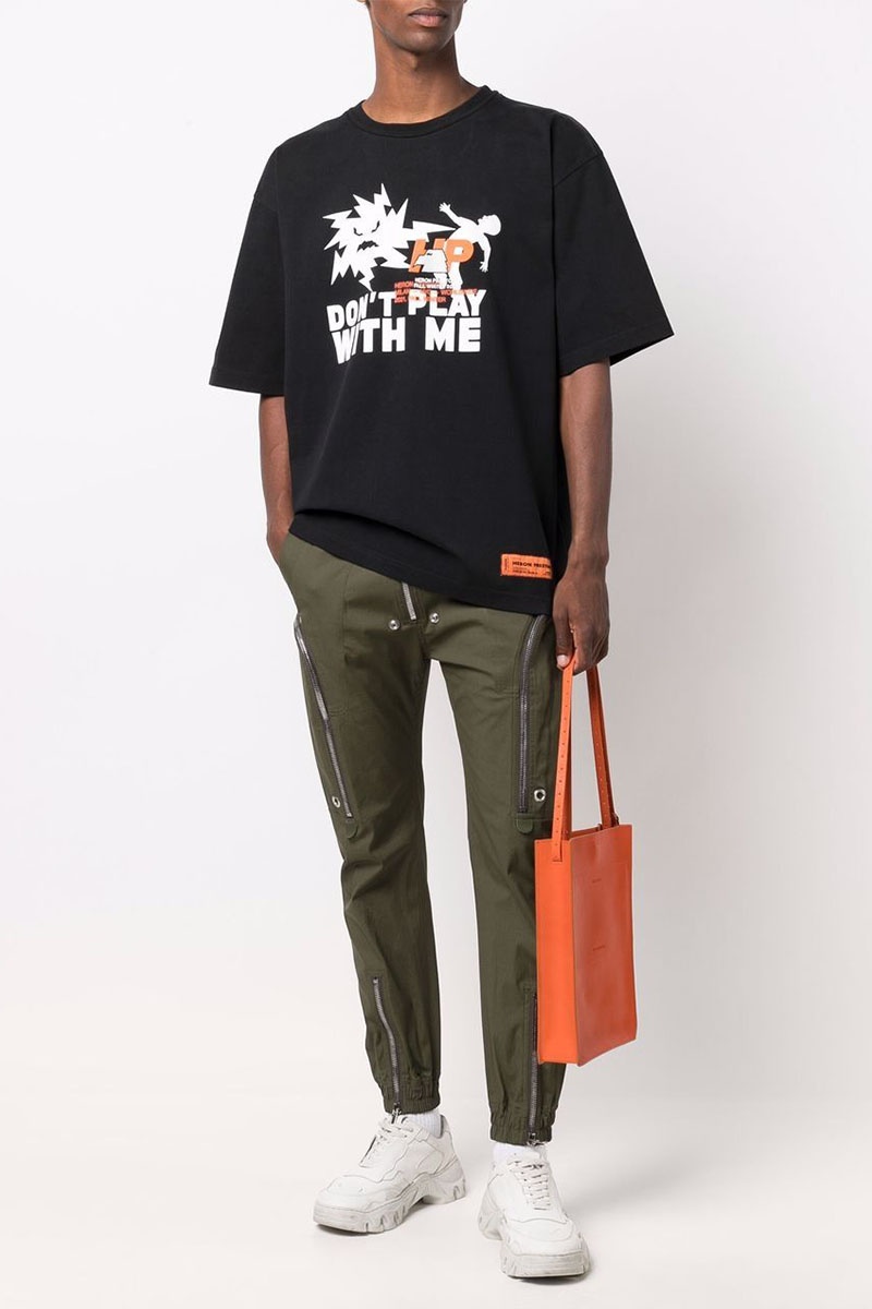 Heron Preston Оверсайз футболка "Don't Play With Me" Black