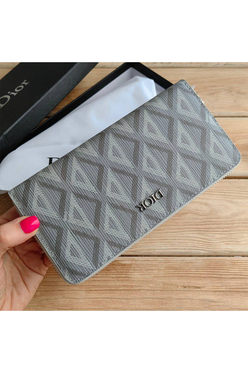Dior Кожаное портмоне CD Diamond 20х10 см