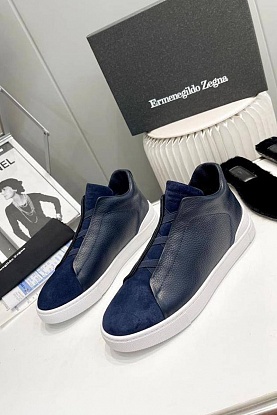 Кроссовки с мехом Triple Stitch - Navy