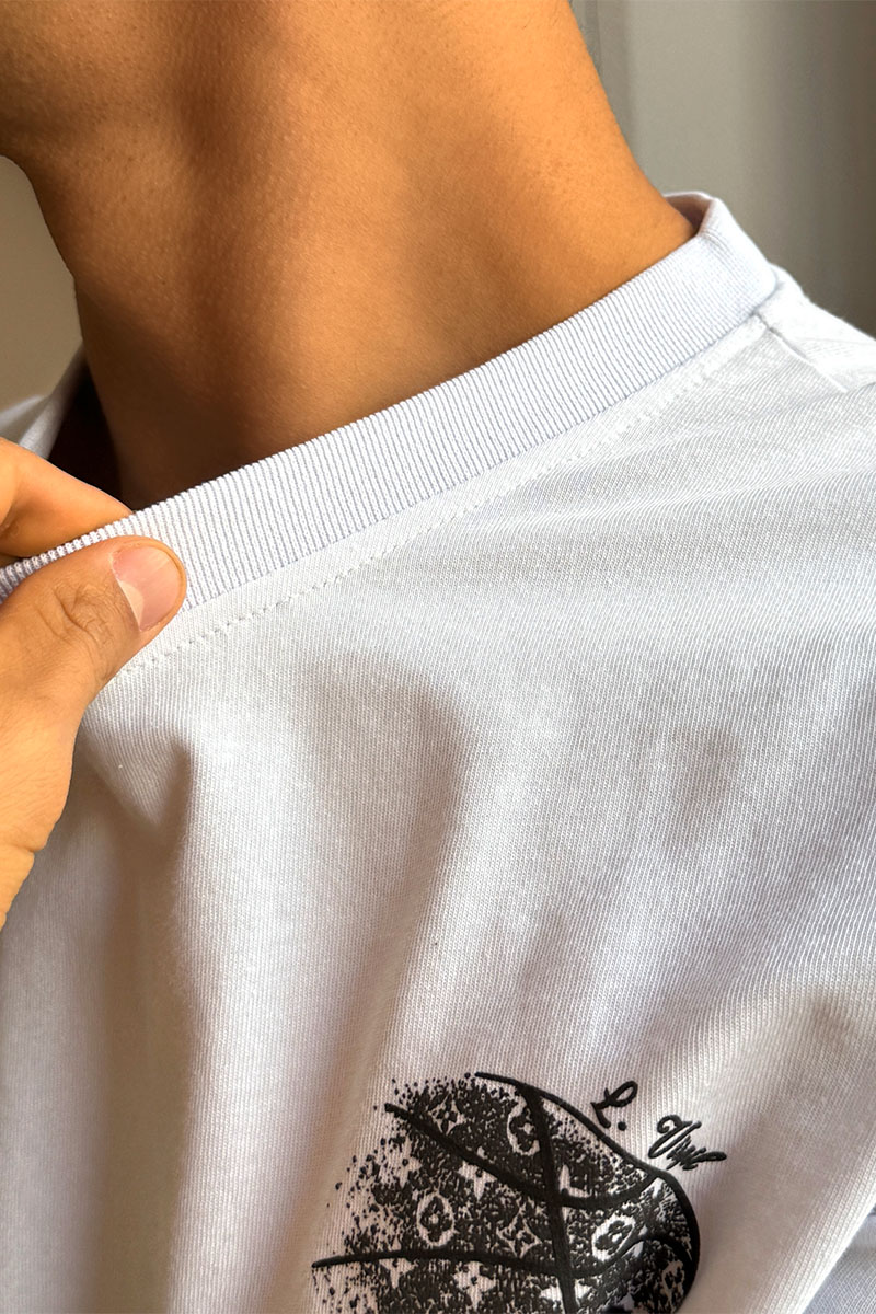 Lоuis Vuittоn Мужская оверсайз футболка белого цвета