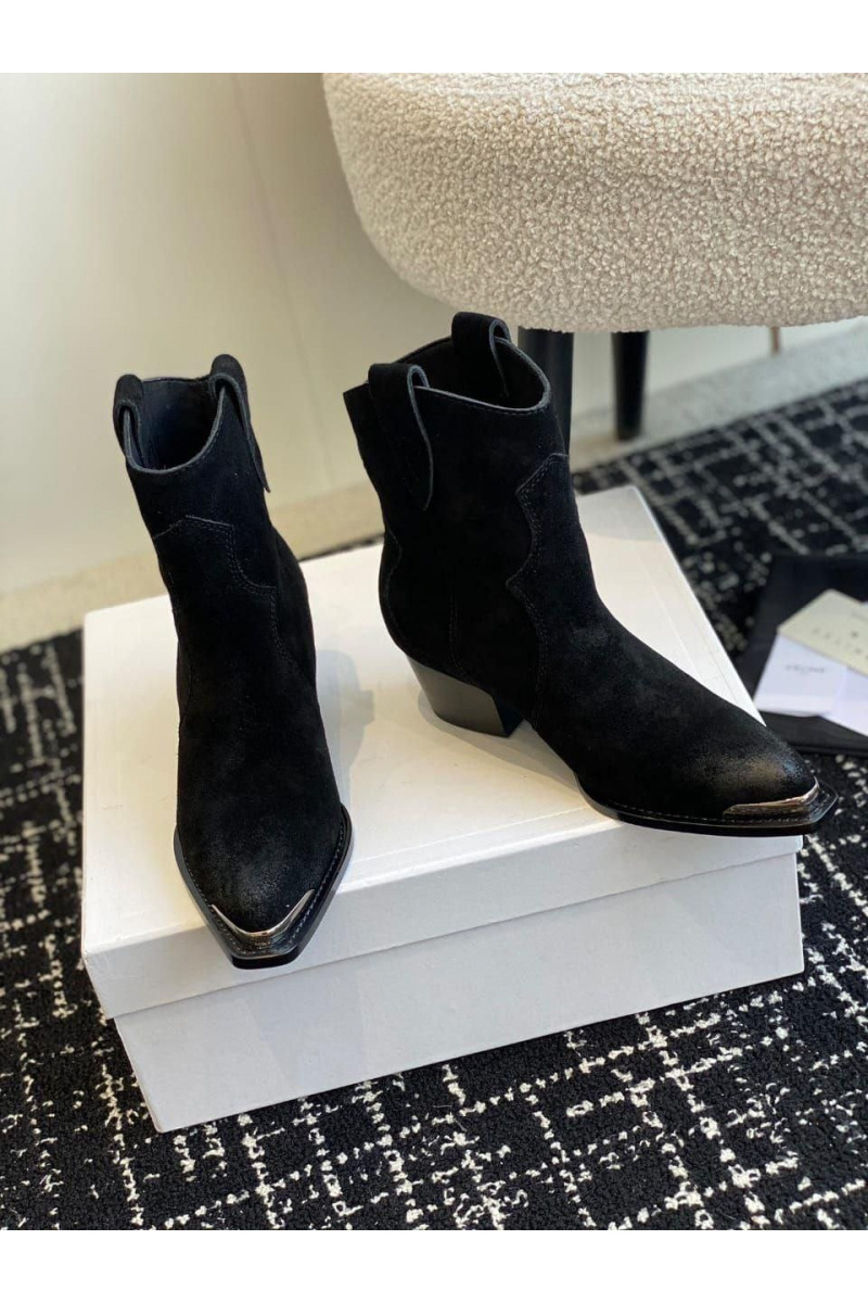 Celine Женские замшевые сапоги premium - Black