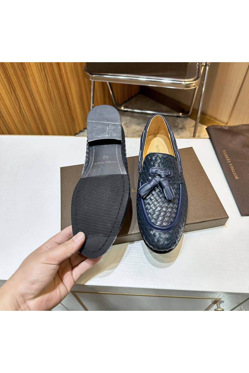 Bоttеgа Vеnеtа Мужские кожаные лоферы Intrecciato - Navy