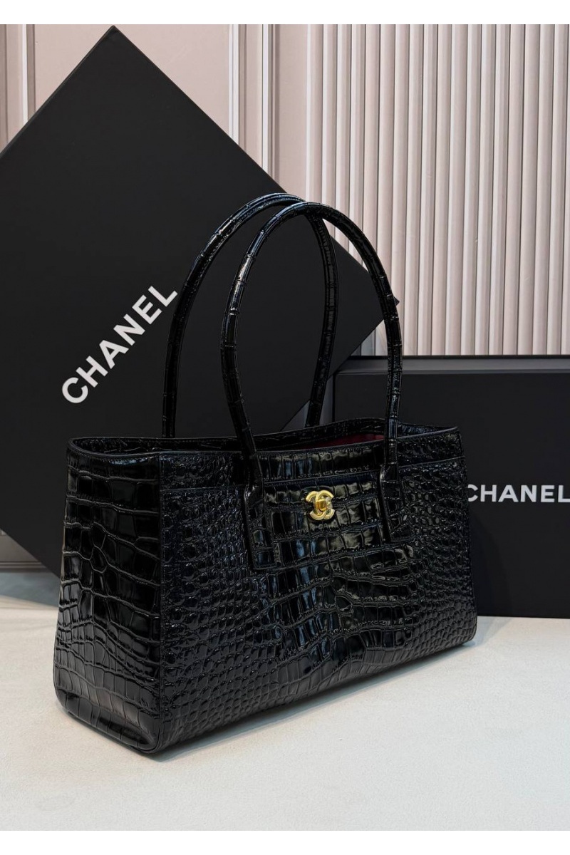 Chаnеl Кожаная сумка Shopping Tote premium 35x19x12 см