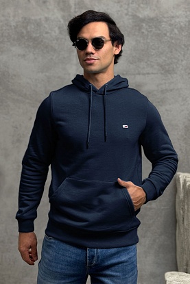 Мужское худи тёмно-синего цвета