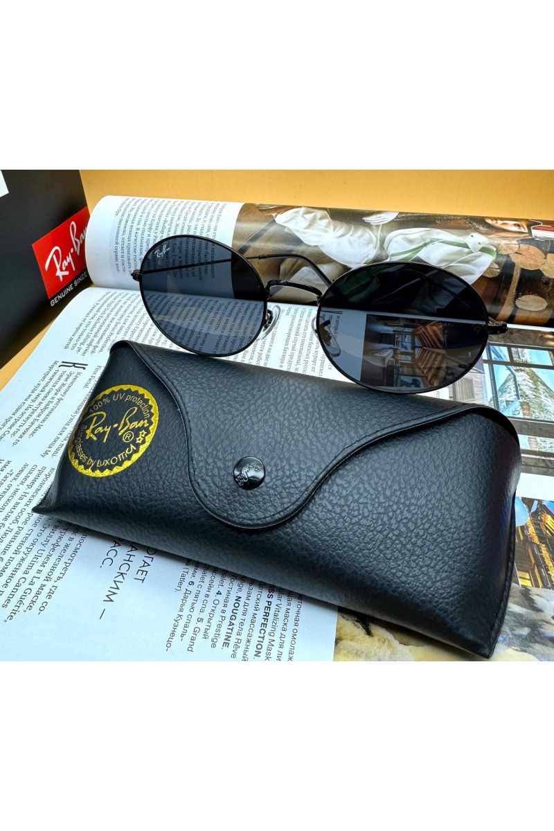 Ray-Ban Солнцезащитные очки Oval Metal - Black