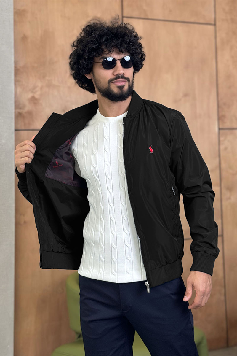 Polo Ralph Lauren Мужской чёрный бомбер 