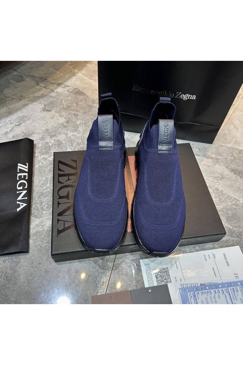 Zegna Мужские текстильные кроссовки