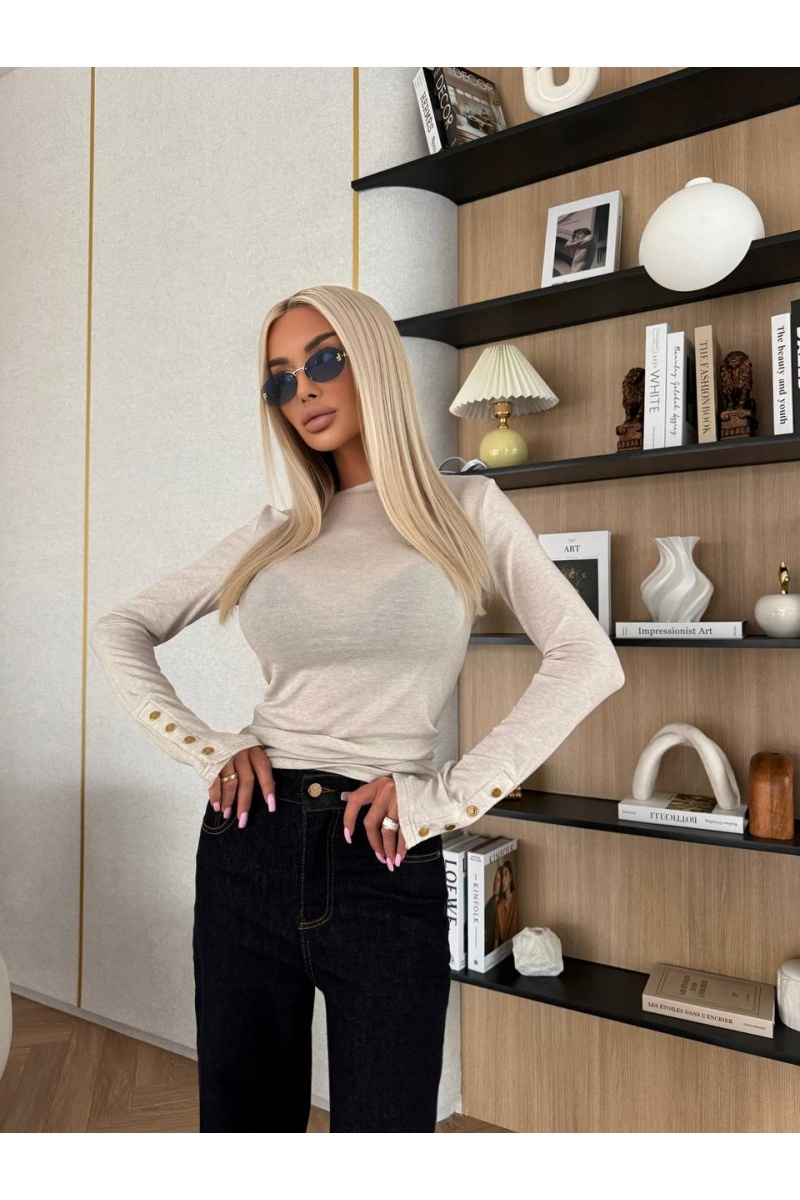 Loro Piana Женский базовый лонгслив Premium - Beige