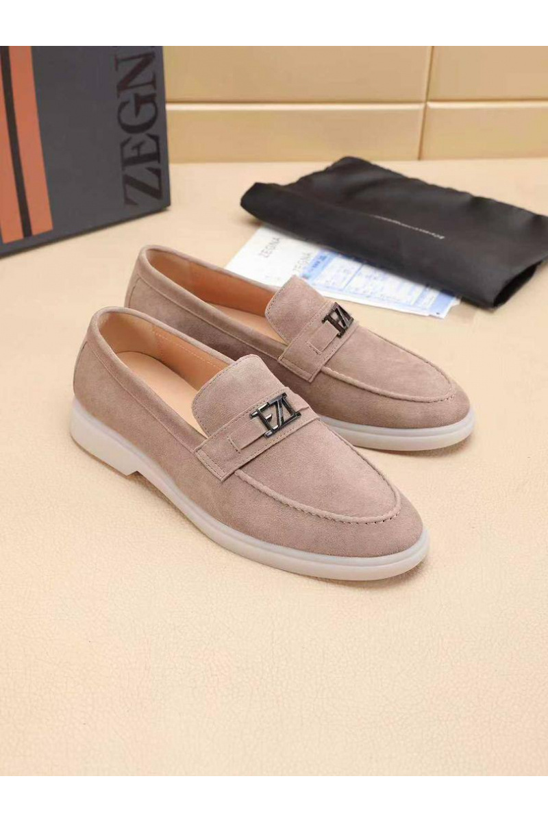 Zegna Мужские замшевые лоферы 