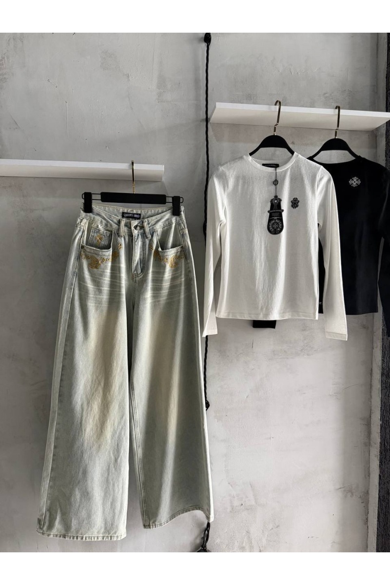 Chrome Hearts Женские джинсы premium