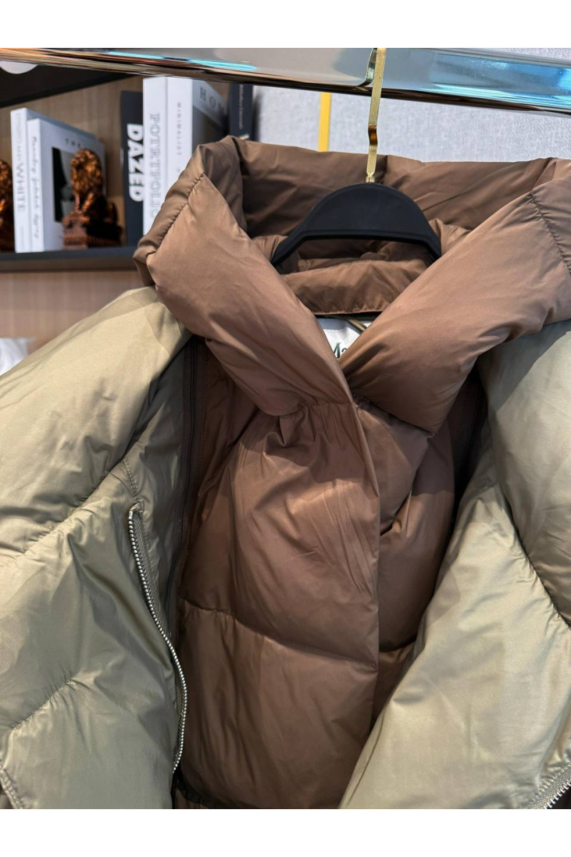 Max Mara Женский пуховик с капюшоном premium - Green
