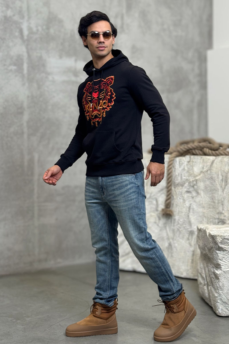 Kenzo Мужское чёрное худи The Year of the Tiger