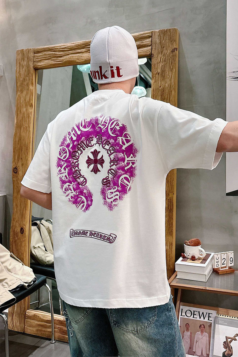 Chrome Hearts Белая оверсайз футболка premium