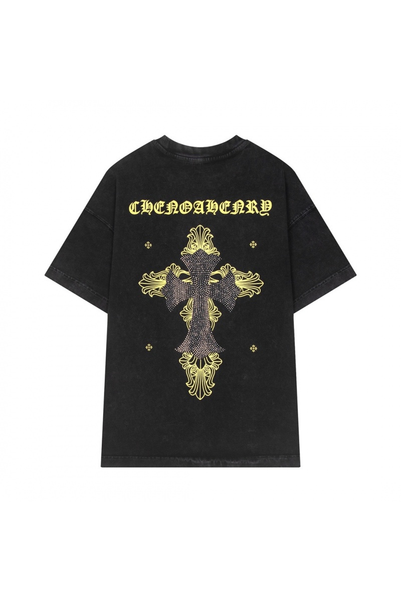Designer Clothing Чёрная оверсайз футболка Gothic logo 