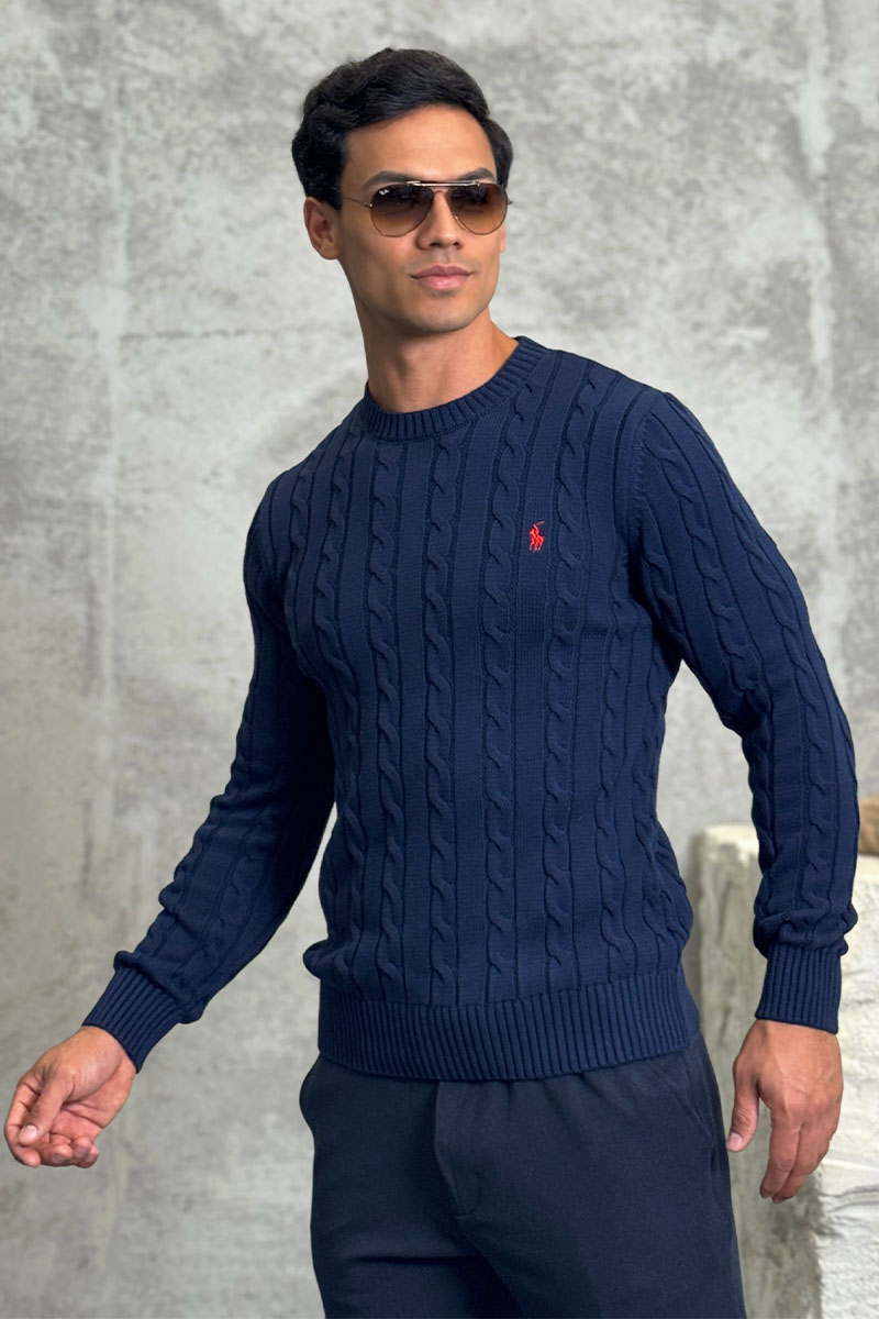 Polo Ralph Lauren Мужской свитер cable-knit - Navy