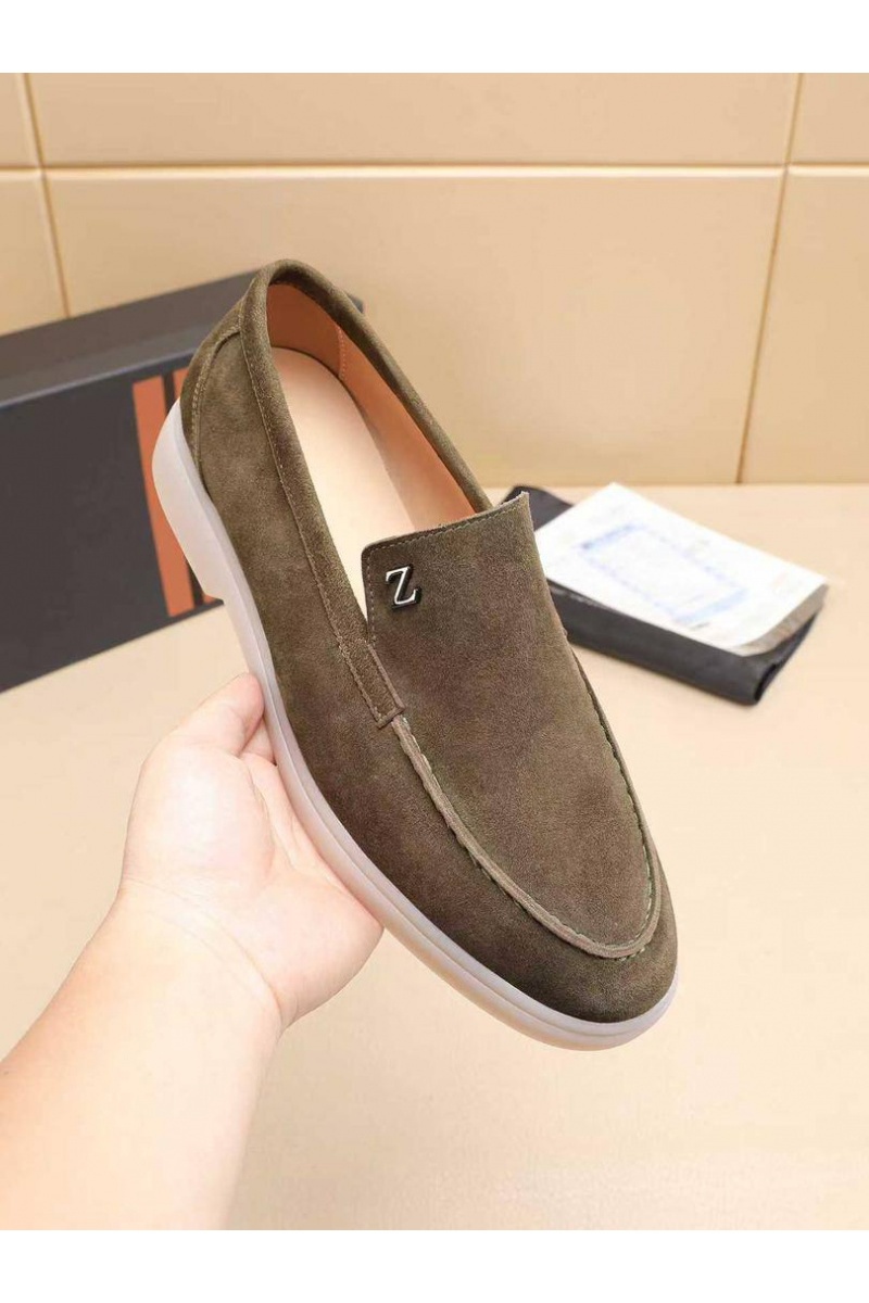 Zegna Мужские замшевые лоферы