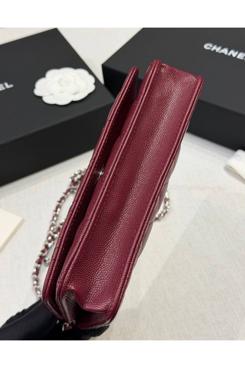 Chаnеl Кожаная сумка Wallet on Chain premium 19x12x4 см