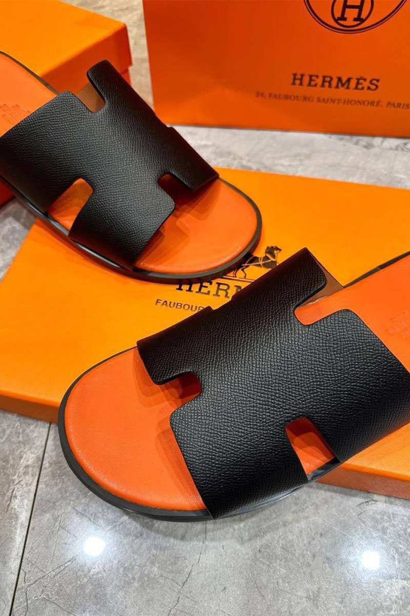Hermes Мужские шлёпанцы Izmir - Black / Orange