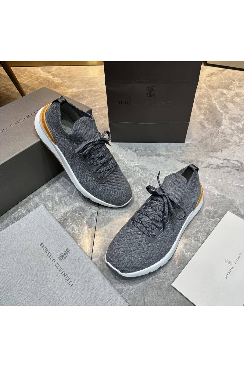 Brunеllо Сuсinеlli Мужские кроссовки knitted - Grey