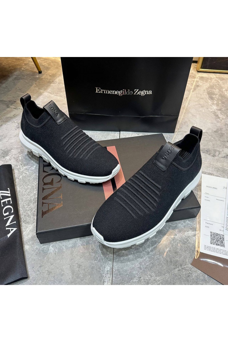 Zegna Мужские текстильные кроссовки