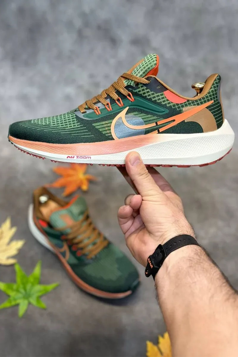 Nike Кроссовки Air Zoom Pegasus - Green / Orange