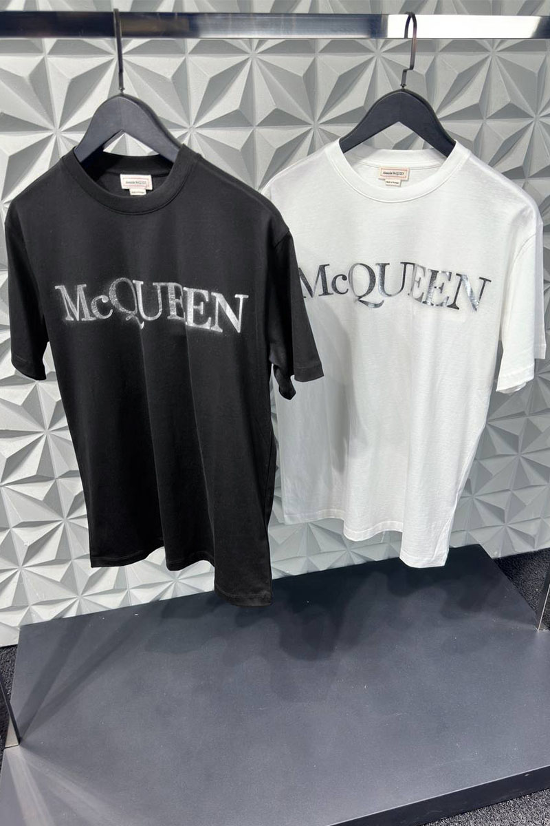Alexander McQueen Мужская футболка белого цвета