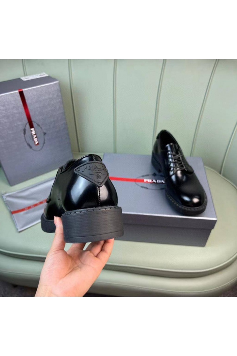 Prada Мужские кожаные ботинки Premium