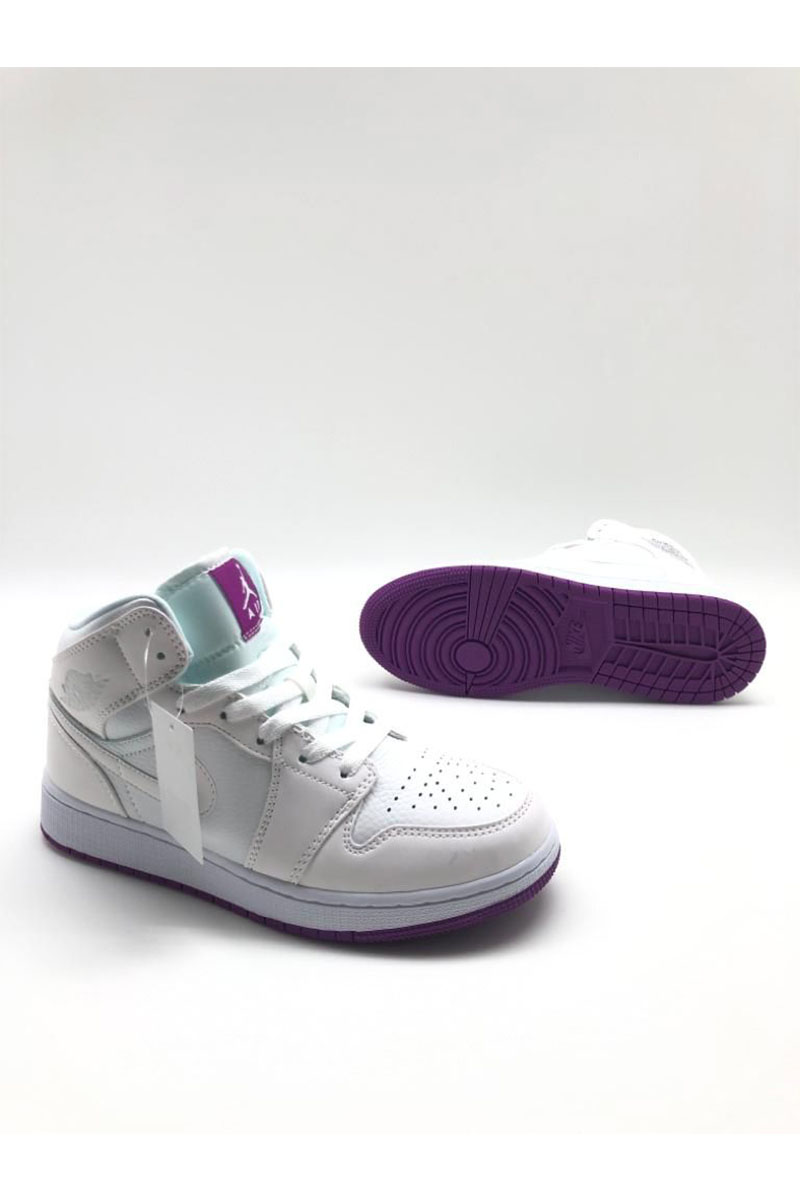 Nike Женские кроссовки Dunk High - White / Purple