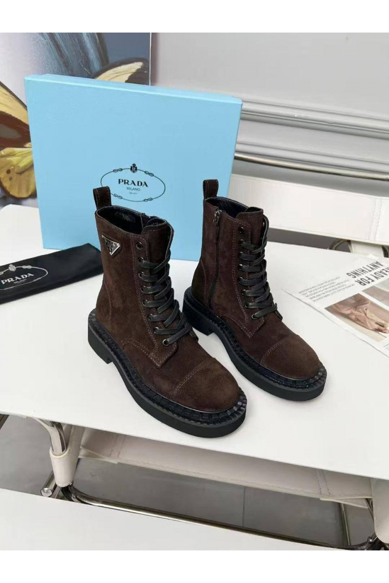 Prada Женские замшевые ботинки 