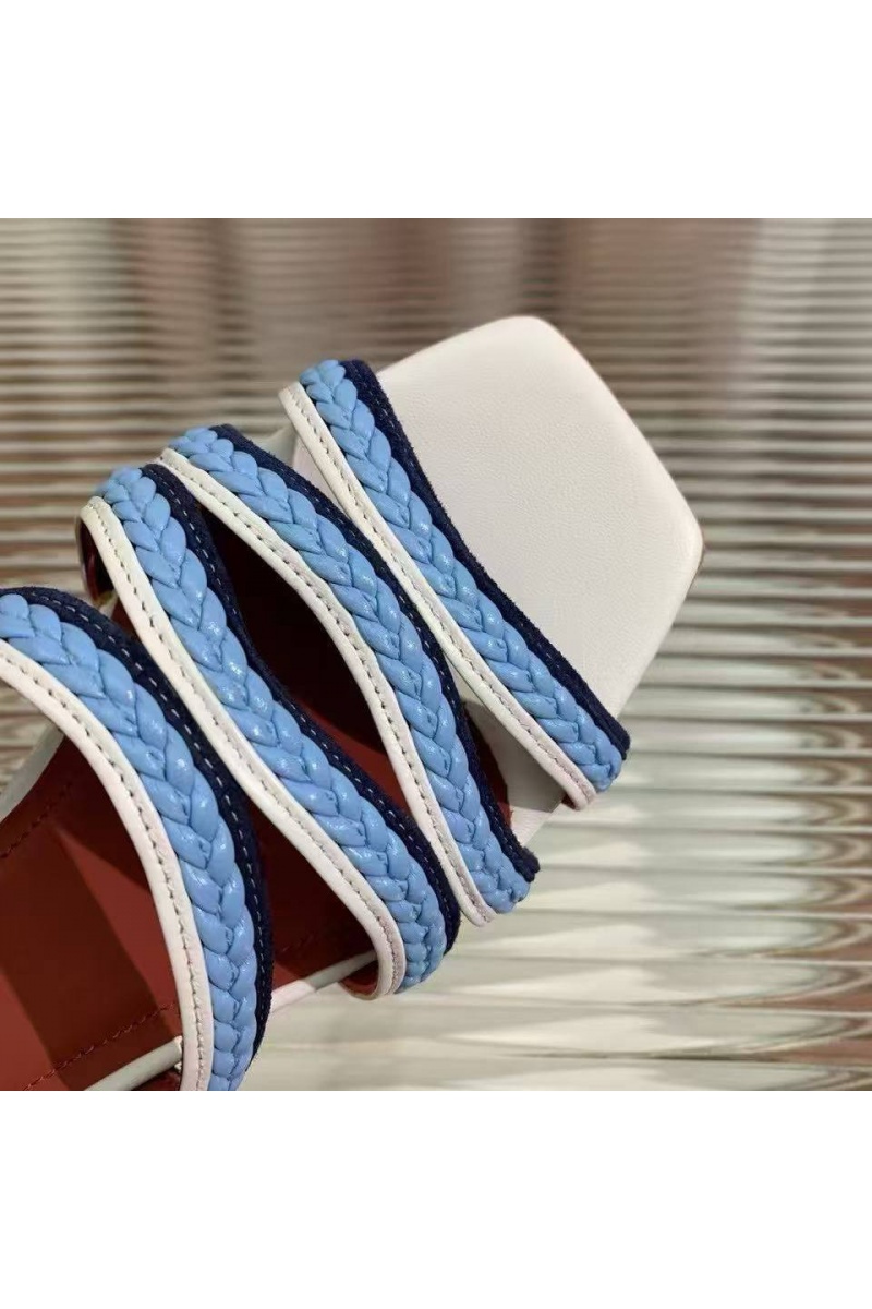 Loro Piana Женские кожаные шлёпанцы Premium