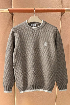 Мужской свитер premium - Brown