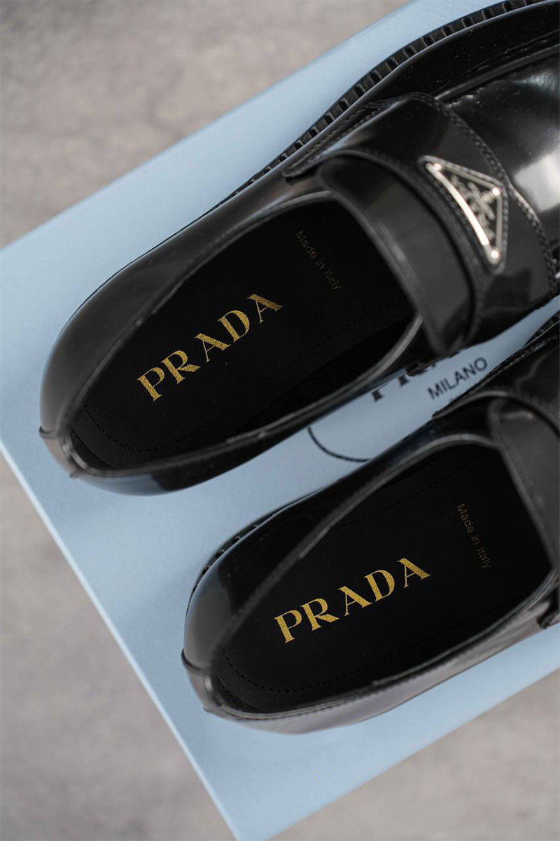Prada Мужские кожаные лоферы premium