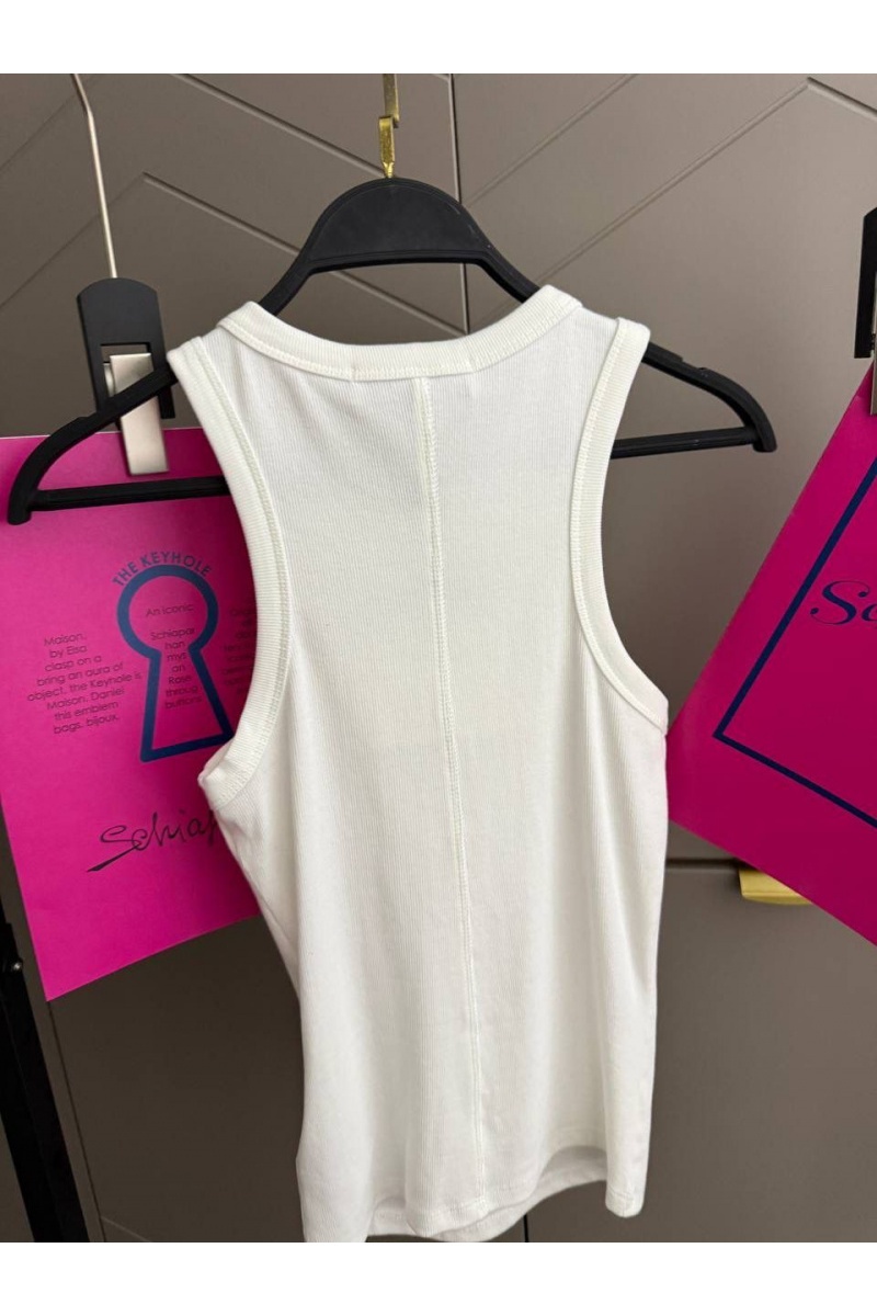 Schiaparelli Женская хлопковая майка premium - White