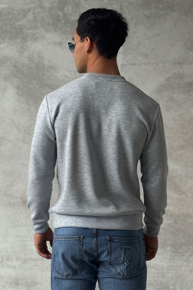 Hermes Мужской свитшот серого цвета 