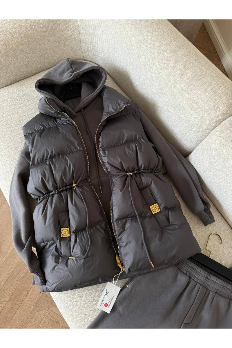Schiaparelli Женский костюм тройка на флисе premium - Grey