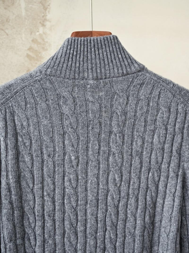 Loro Piana Кашемировый свитер Premium zip-up - Dark Grey