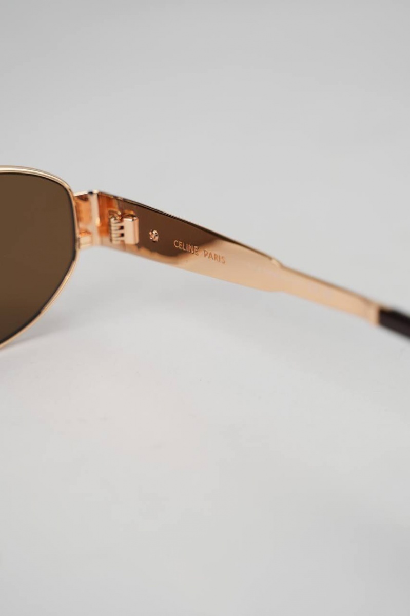 Celine Солнцезащитные очки Triomphe - Brown / Gold