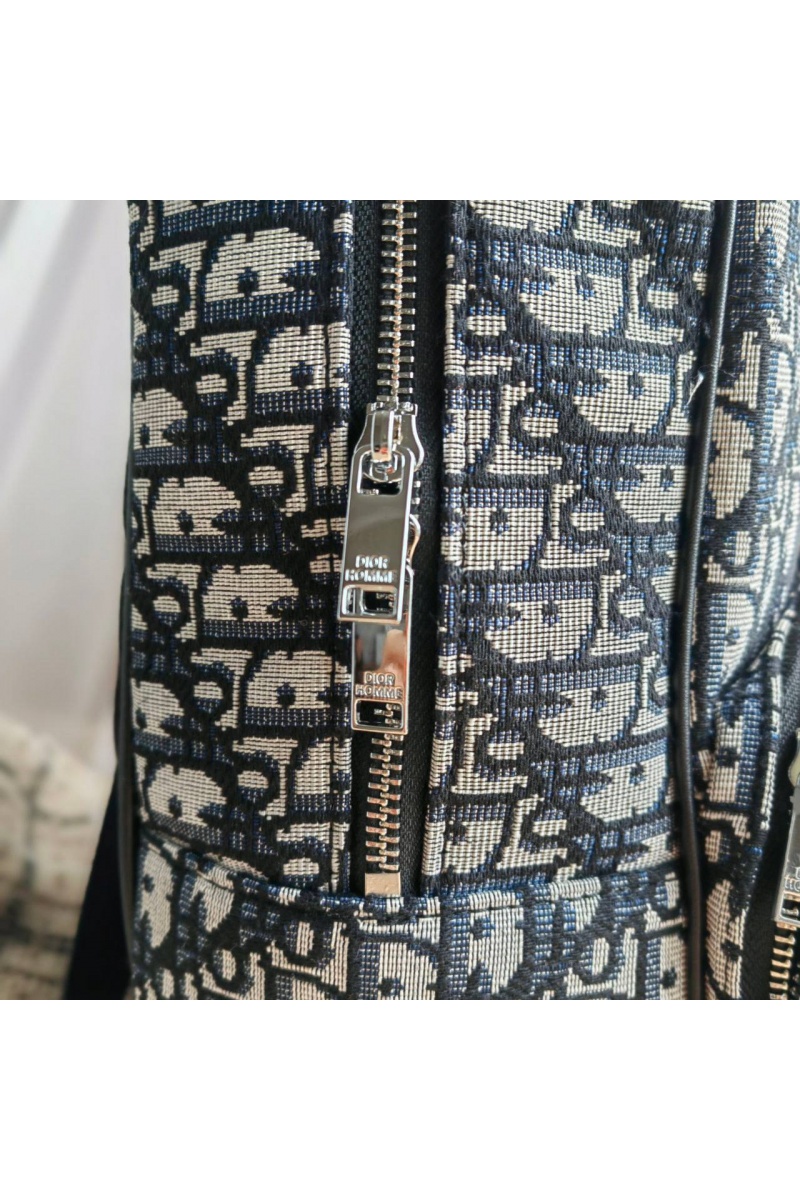 Dior Рюкзак Oblique Jacquard 39x30 см - White