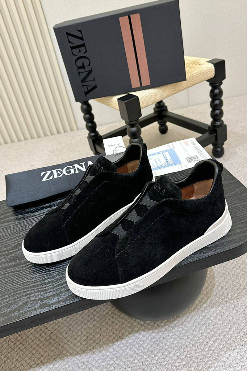 Zegna Мужские кроссовки Triple Stitch - Black