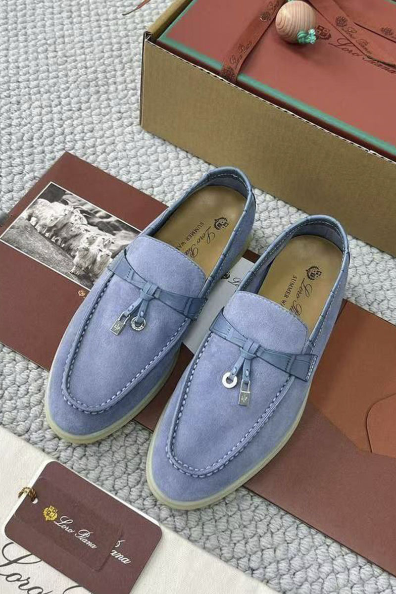 Loro Piana Женские лоферы Summer Charms Walk premium - Blue
