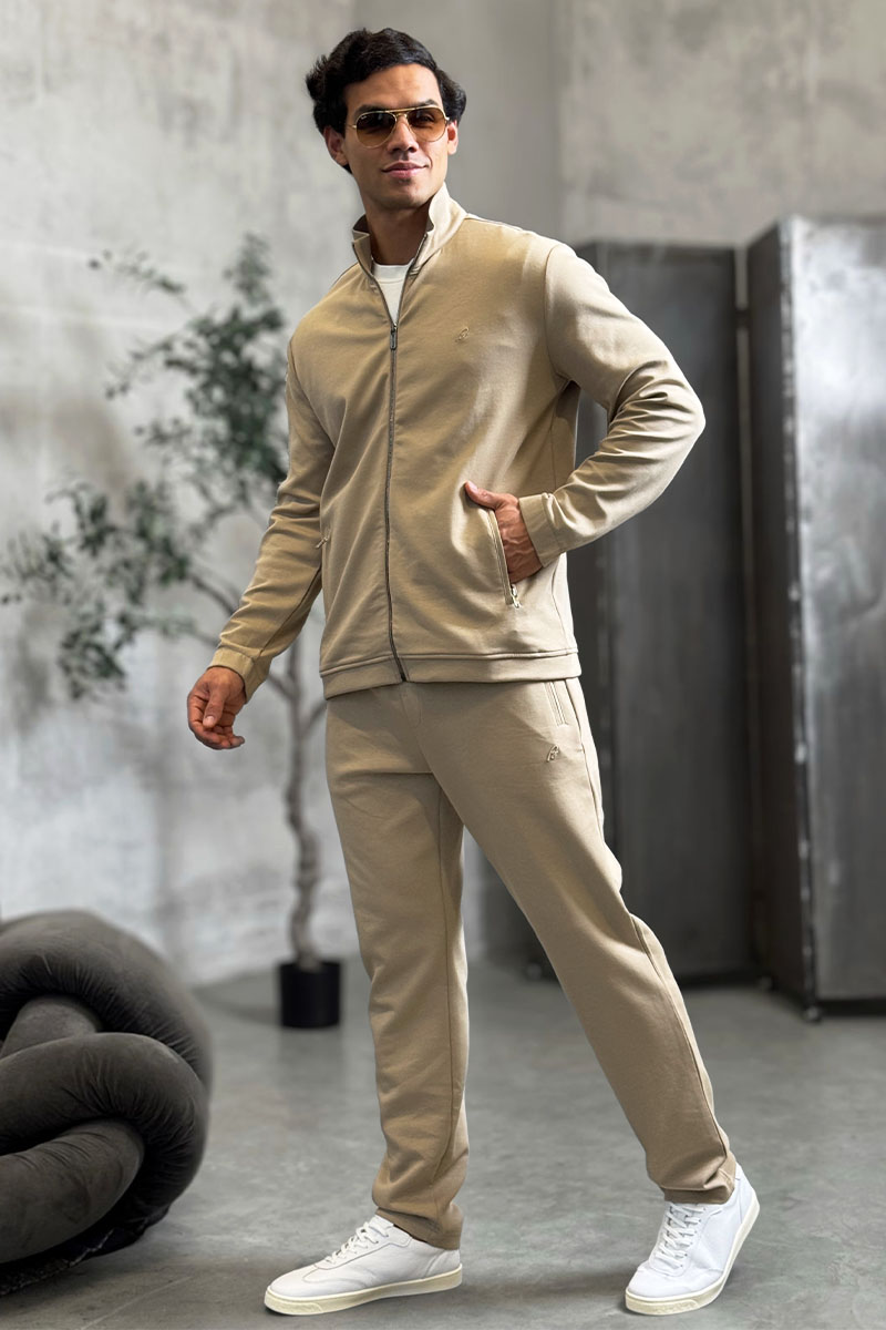 Brioni Бежевый спортивный костюм B-еmbroidery