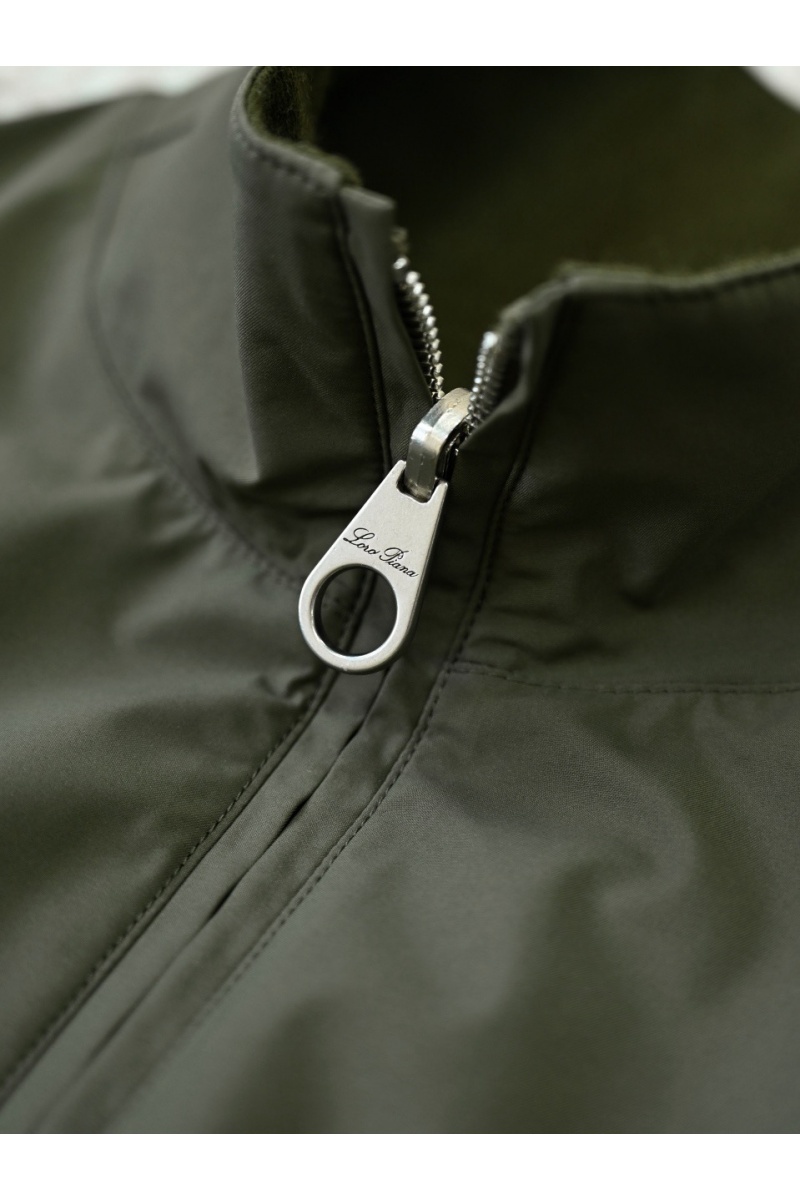 Loro Piana Двусторонняя ветровка premium - Army Green