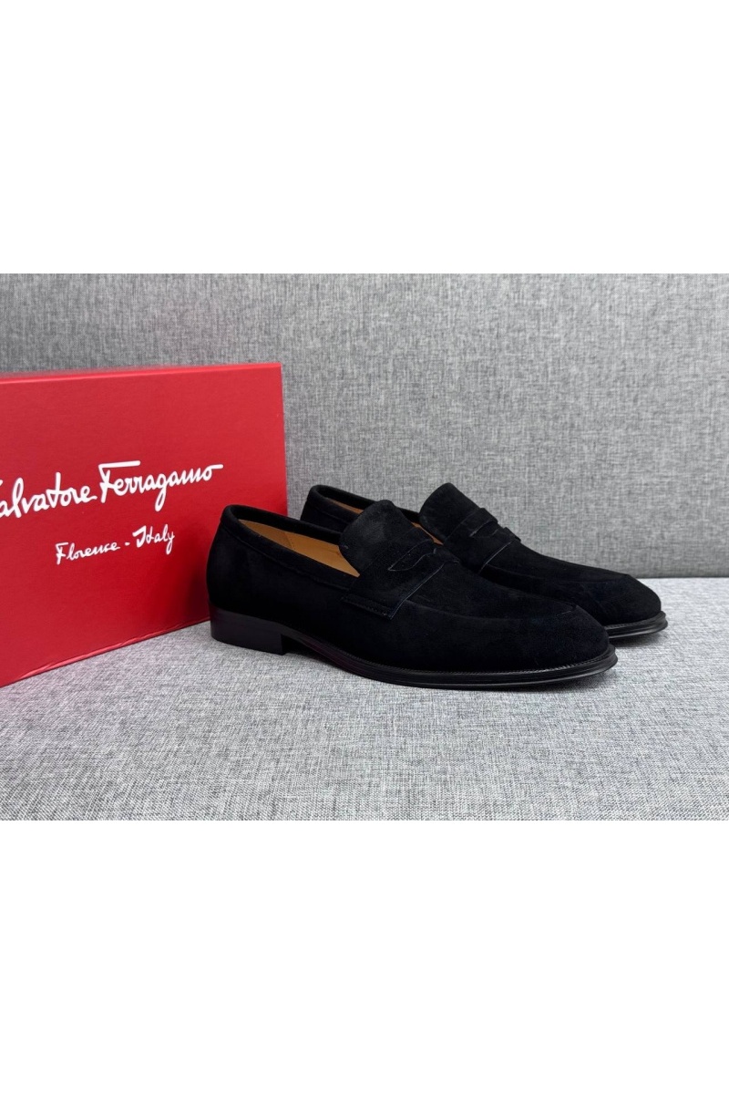 Salvatore Ferragamo Мужские замшевые лоферы