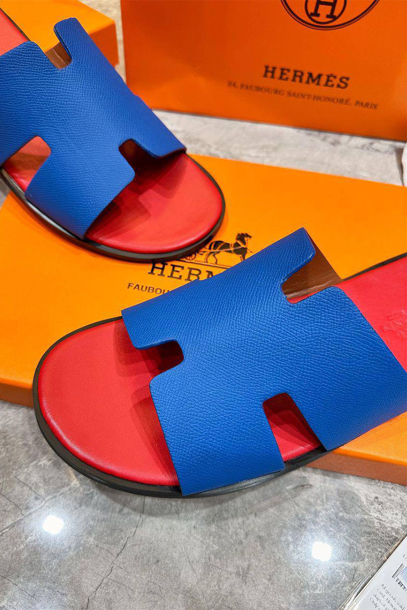Hermes Мужские шлёпанцы Izmir - Blue / Red