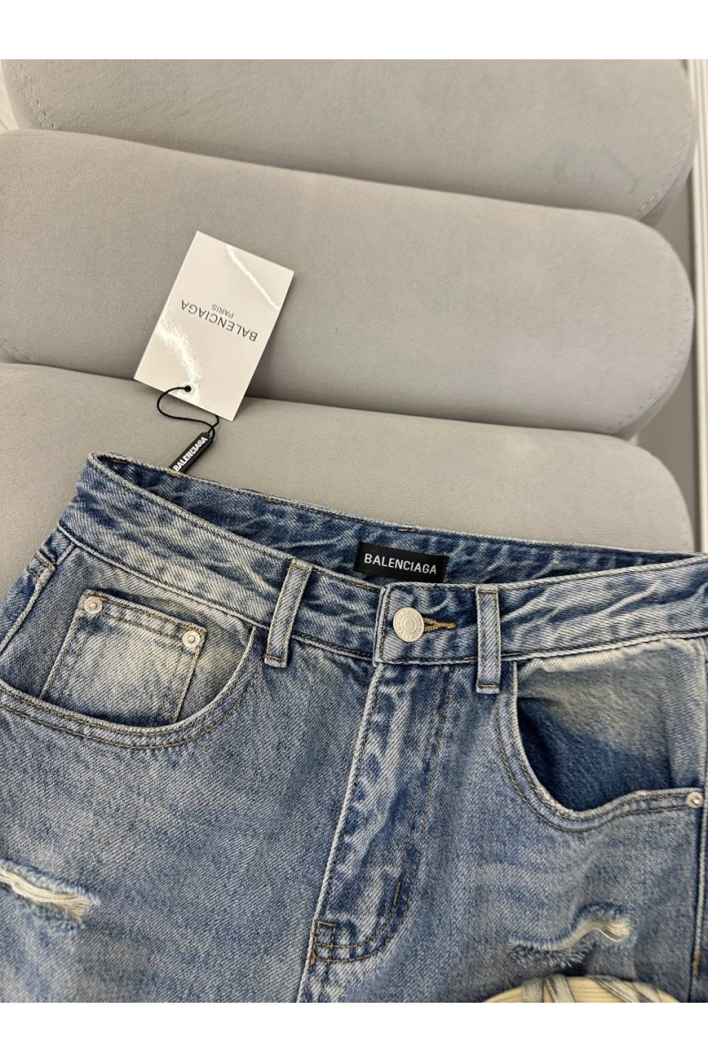 Balenciaga Рванные женские джинсы 