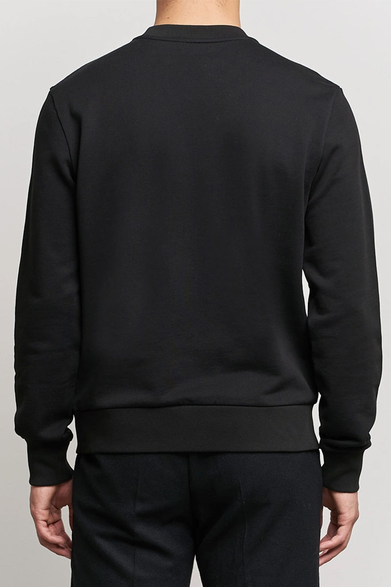 Moncler Мужской чёрный свитшот logo-patch