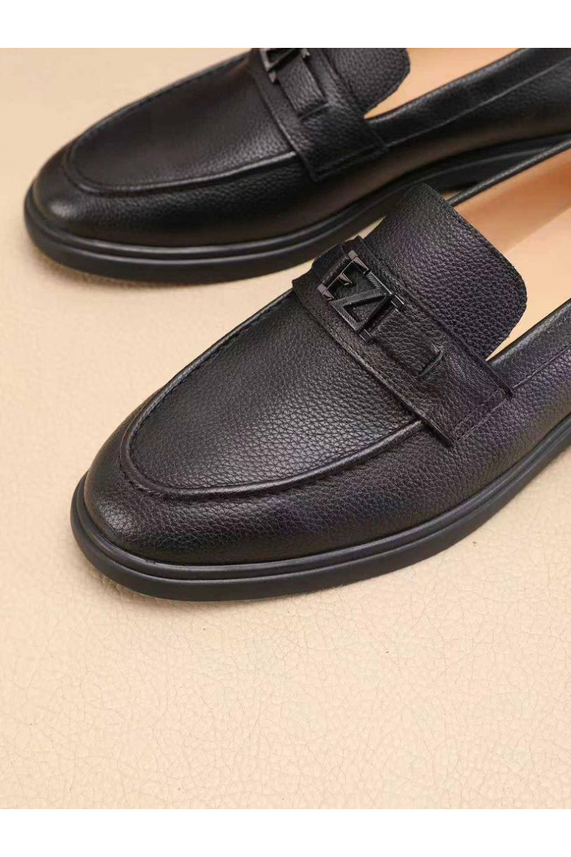 Zegna Мужские кожаные лоферы