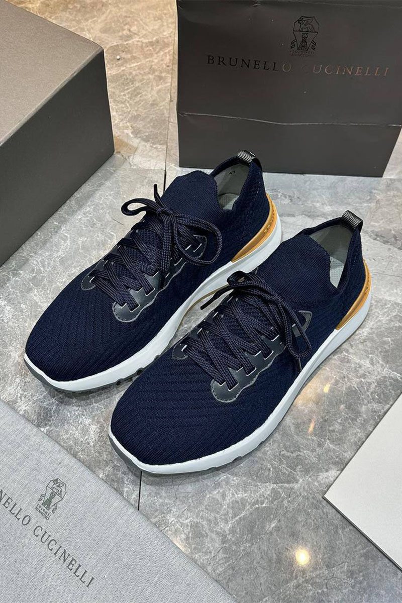 Brunеllо Сuсinеlli Мужские кроссовки knitted - Navy